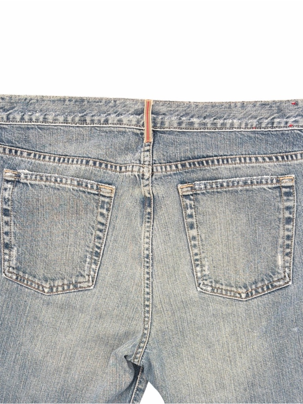 J. Crew Women’s Cuffed Straight Leg Light Blue Wash Button Fly Jeans Size 10 - Picture 6 of 10
